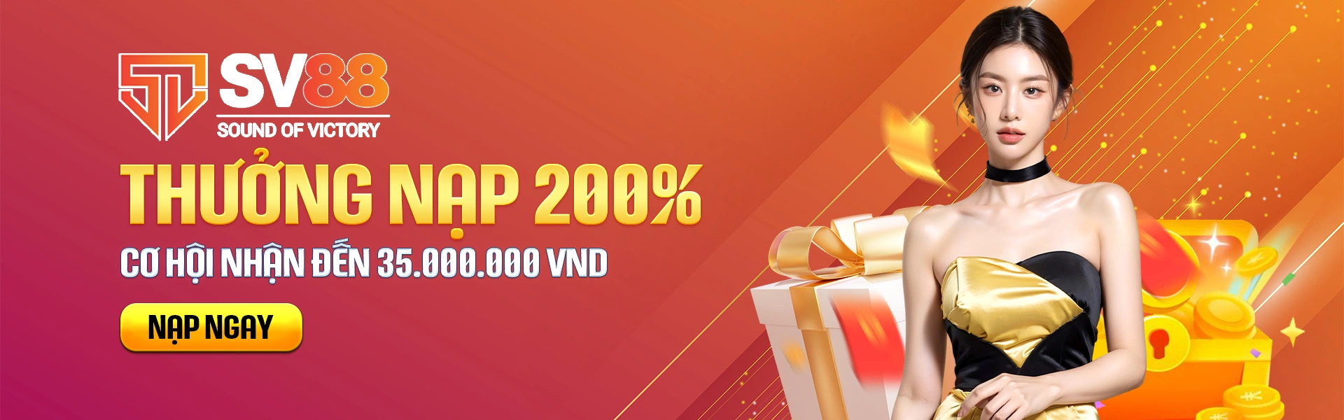 thưởng nạp 200% sv88